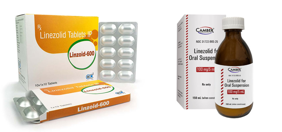 راهنمای تجویز داروی لینزولید (linezolid)‎